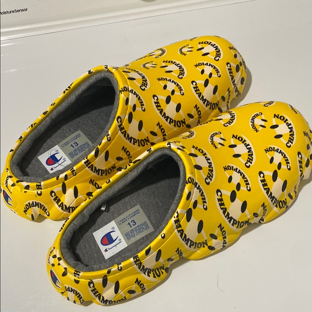 Champion Kids Yellow One Piece Clogs